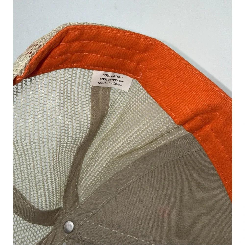 ECHO Men's Hat Cap Outdoor Power Equipment Snapback Adjustable Orange NEW NWT